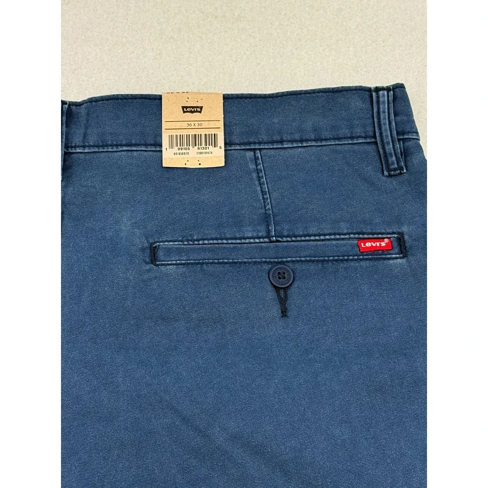 Levi's XX Chino Relaxed Straight Pants Men's 36x30 Blue Lightweight Stretch New